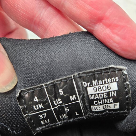 VTG Dr. Martens Shoes 9806 Men's Size 5, Women's Size 6, 37 EU Brown Leather Chu - Picture 4 of 10